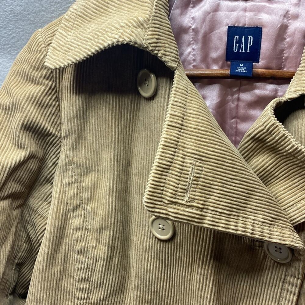 Gap Khaki Corduroy Double Button Front Jacket Siz… - image 3